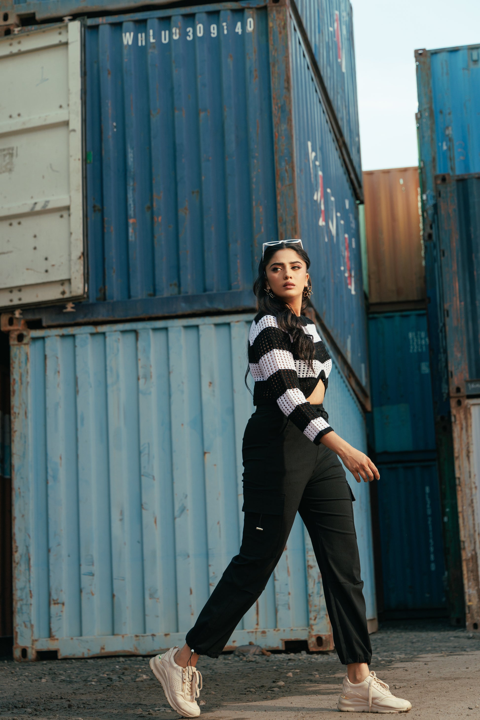 Black Skyline Cargo Pant