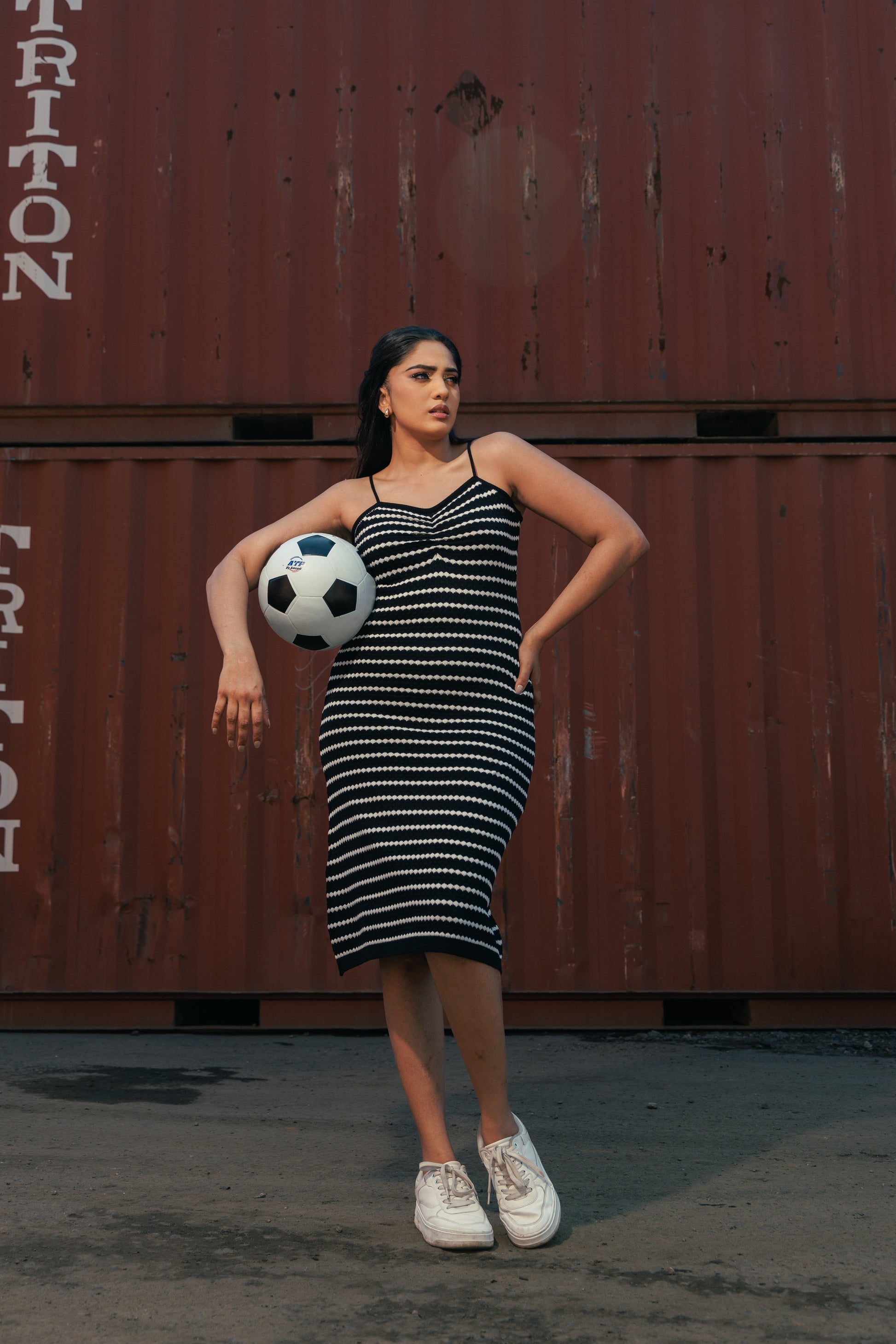 Striped Bodycon Dress